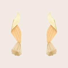 Pendientes Solana-Coral Beige