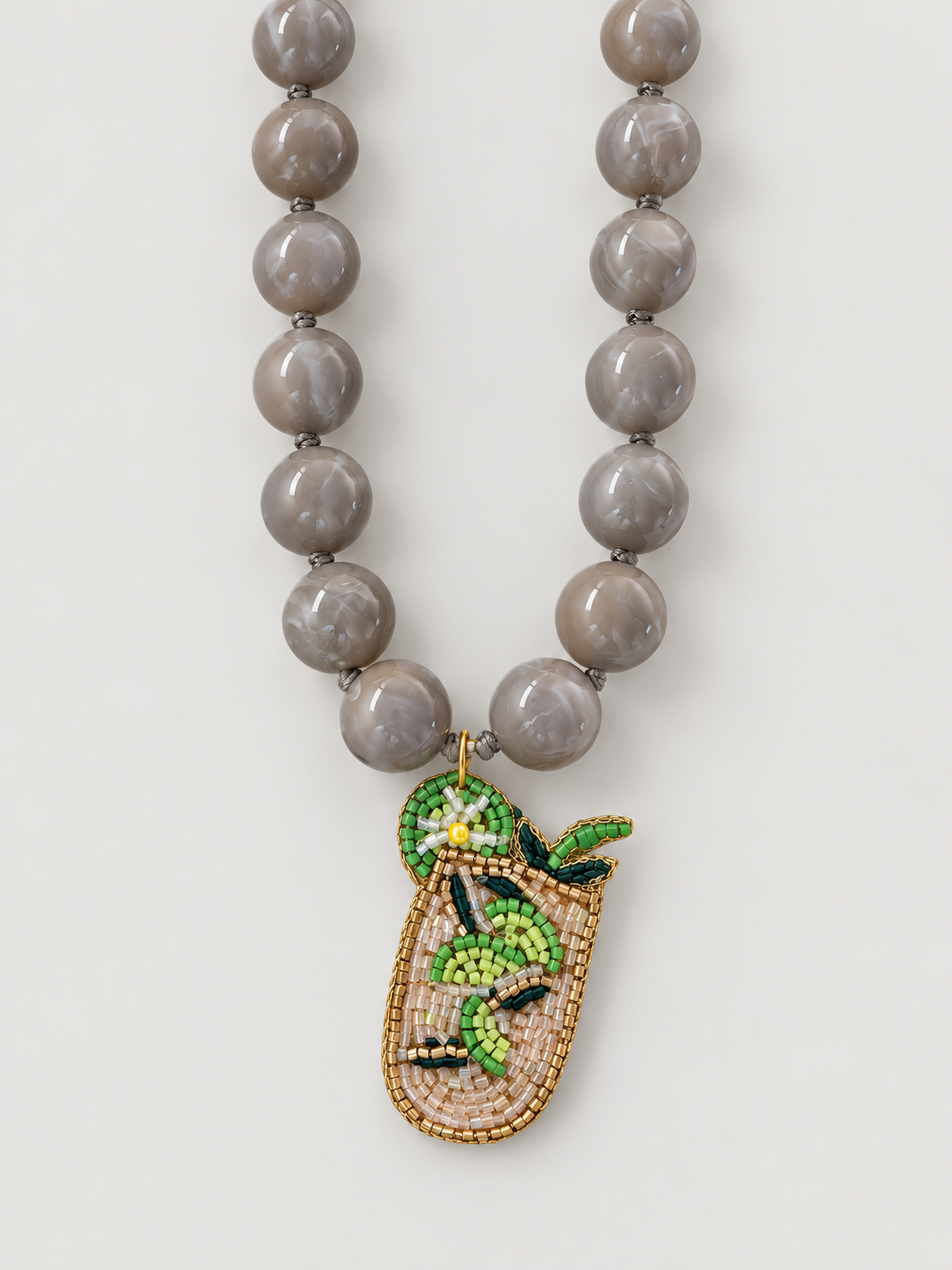 Collar Cóctel Gris