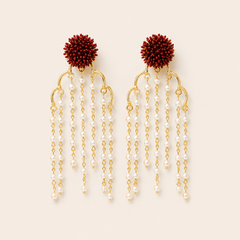Pendientes Rosso Pearl