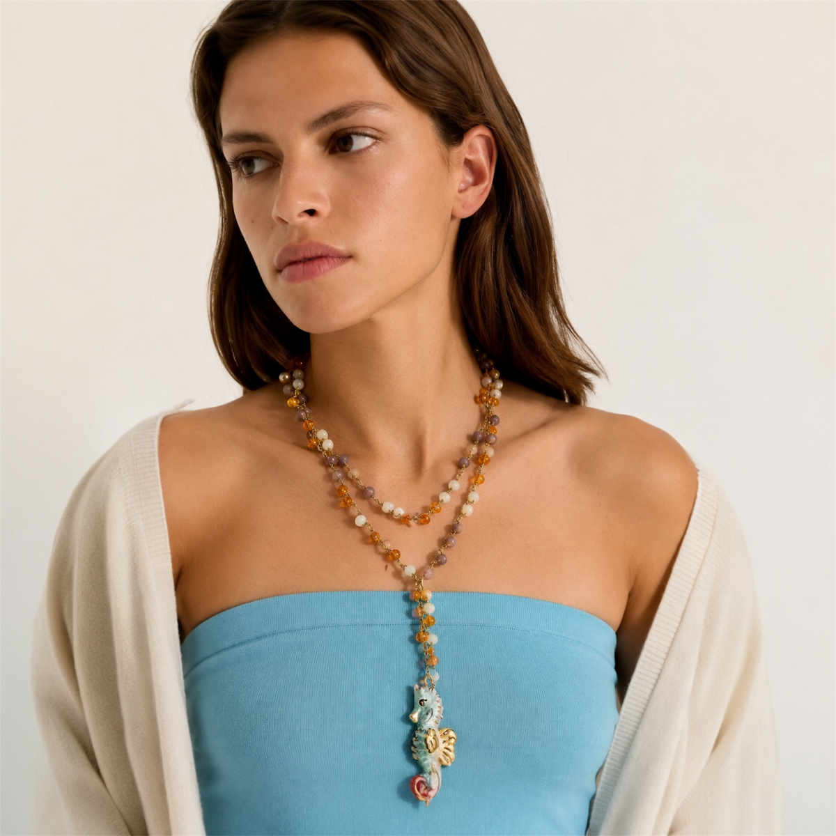 Collar Azzurra – Cápsula MAIOLICA (Edición limitada)