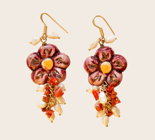 Pendientes Fiore Viola – Maiolica