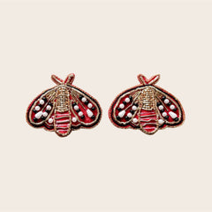 Pendientes Riviera Mariposa Rouge Alga