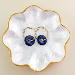 Aritos Bunni Piedra-Acero inoxidable