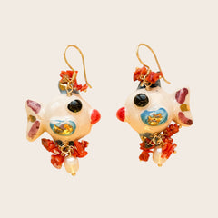 Pendientes Pesce Bianco – Maiolica