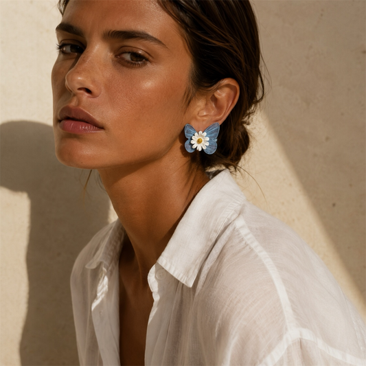 Pendientes Butterfly Bloom 2 en 1