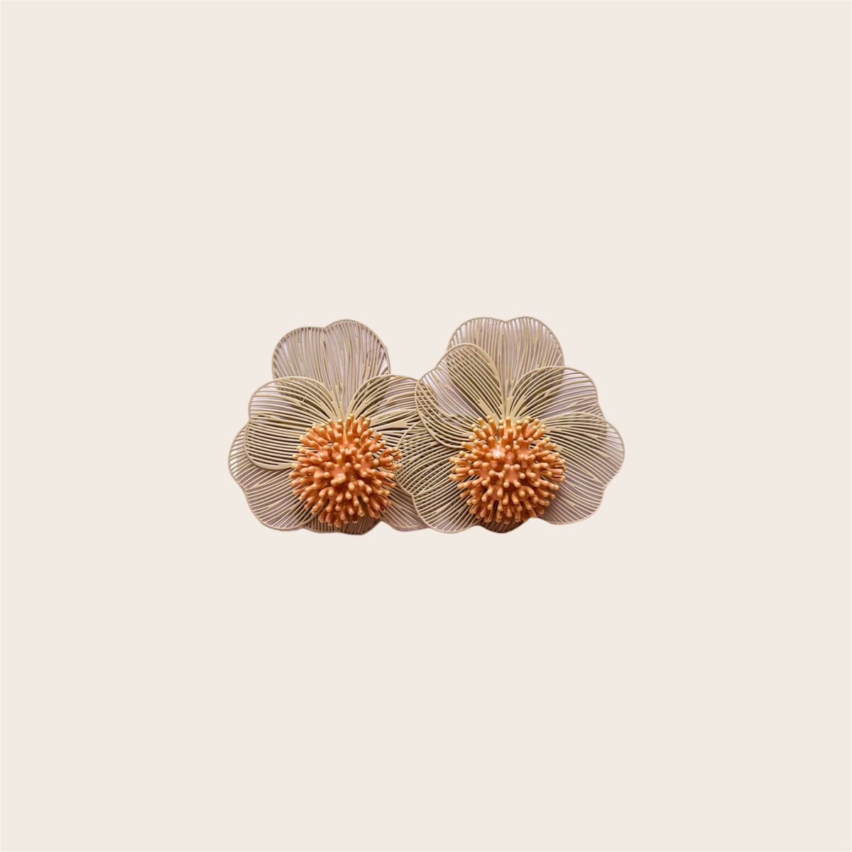 Pendientes Coralina Marrón 2 en 1