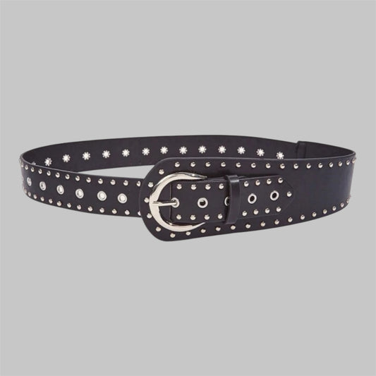 CINTURÓN ROCK & STUDS NEGRO