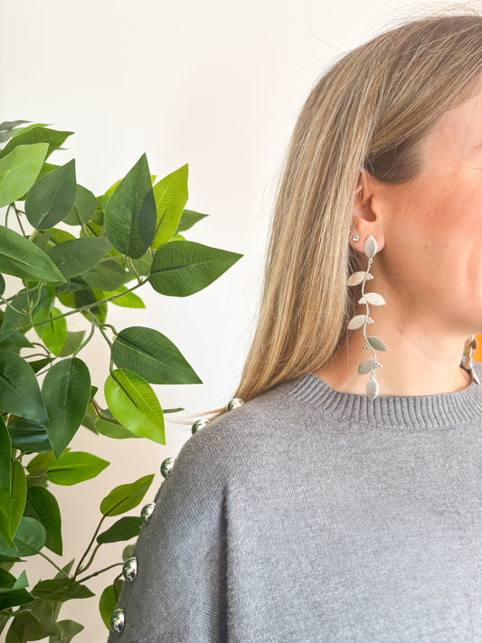 Pendientes Lierre Plata