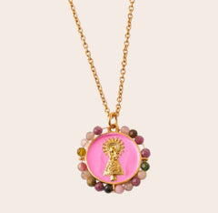 Collar Virgen del Pilar • Turmalina