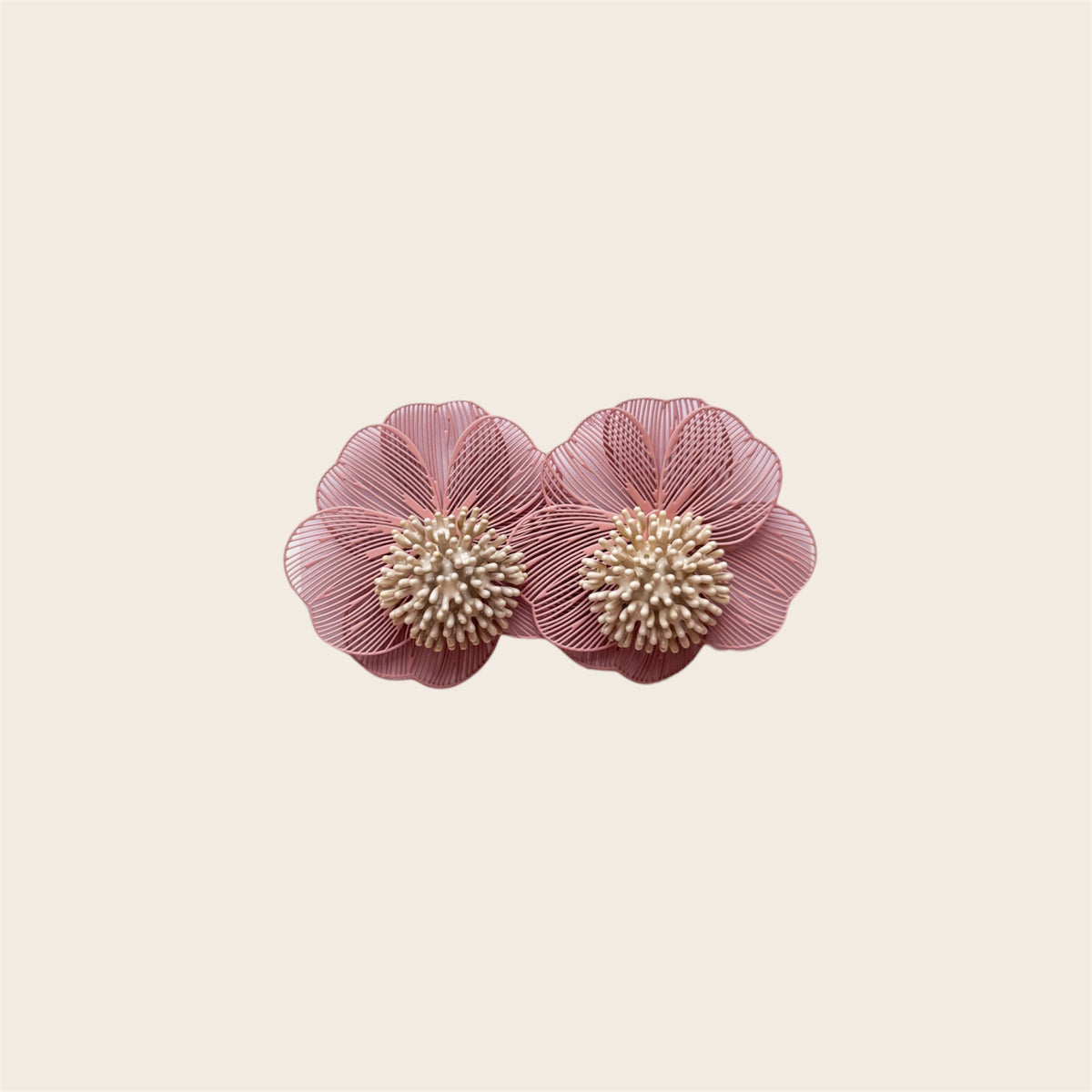 Pendientes Coralina Rosa 2 en 1