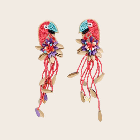 Pendientes Flamenco Coral