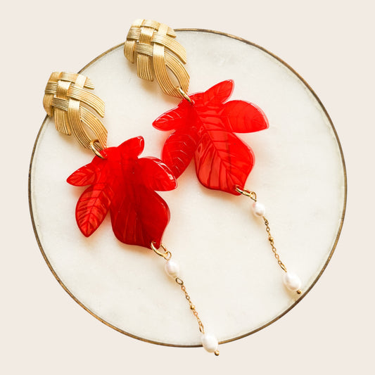 Pendientes Selva Coral