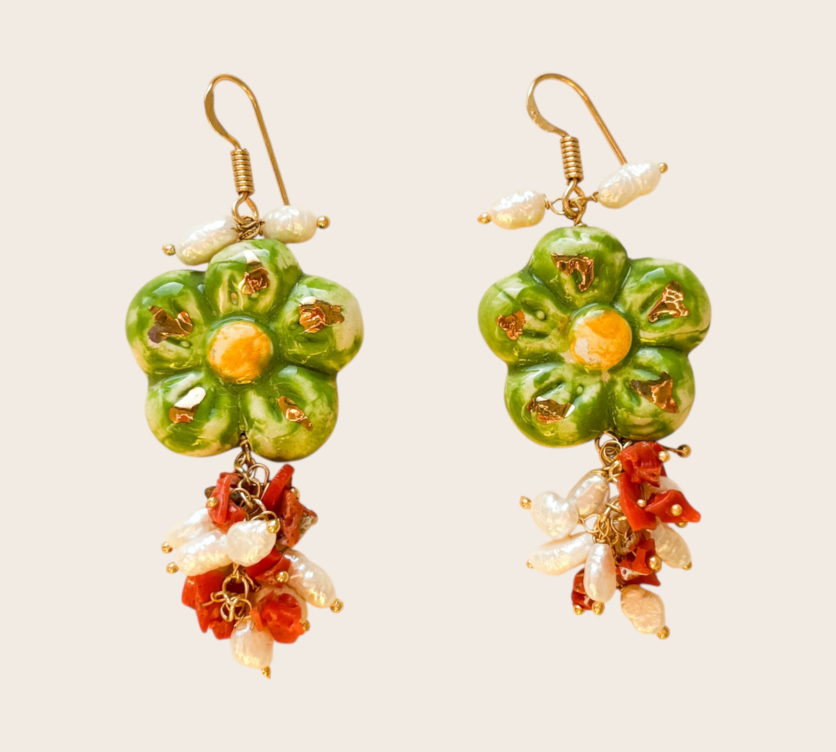 Pendientes Fiore Verde – Maiolica