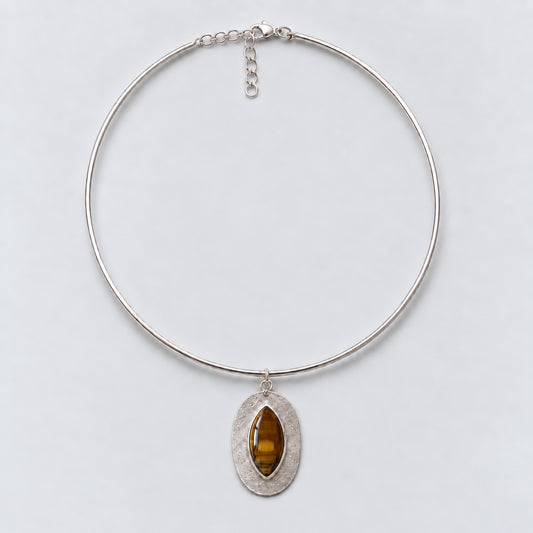 Choker Óvalo-Ojo de Tigre