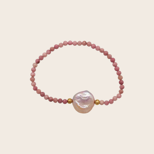 Pulsera Perla Aura Rhodochrosite