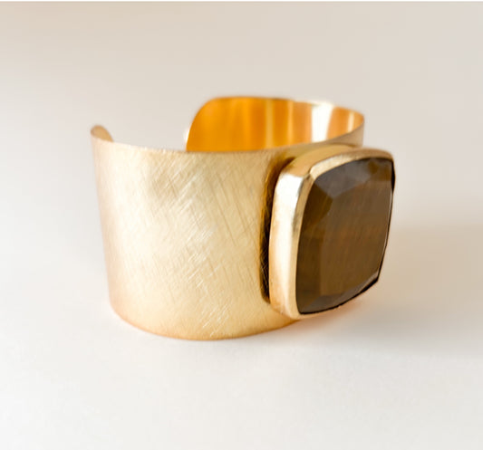 Brazalete Aura · Ámbar Ahumado