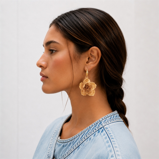 Pendientes Carmen Beige