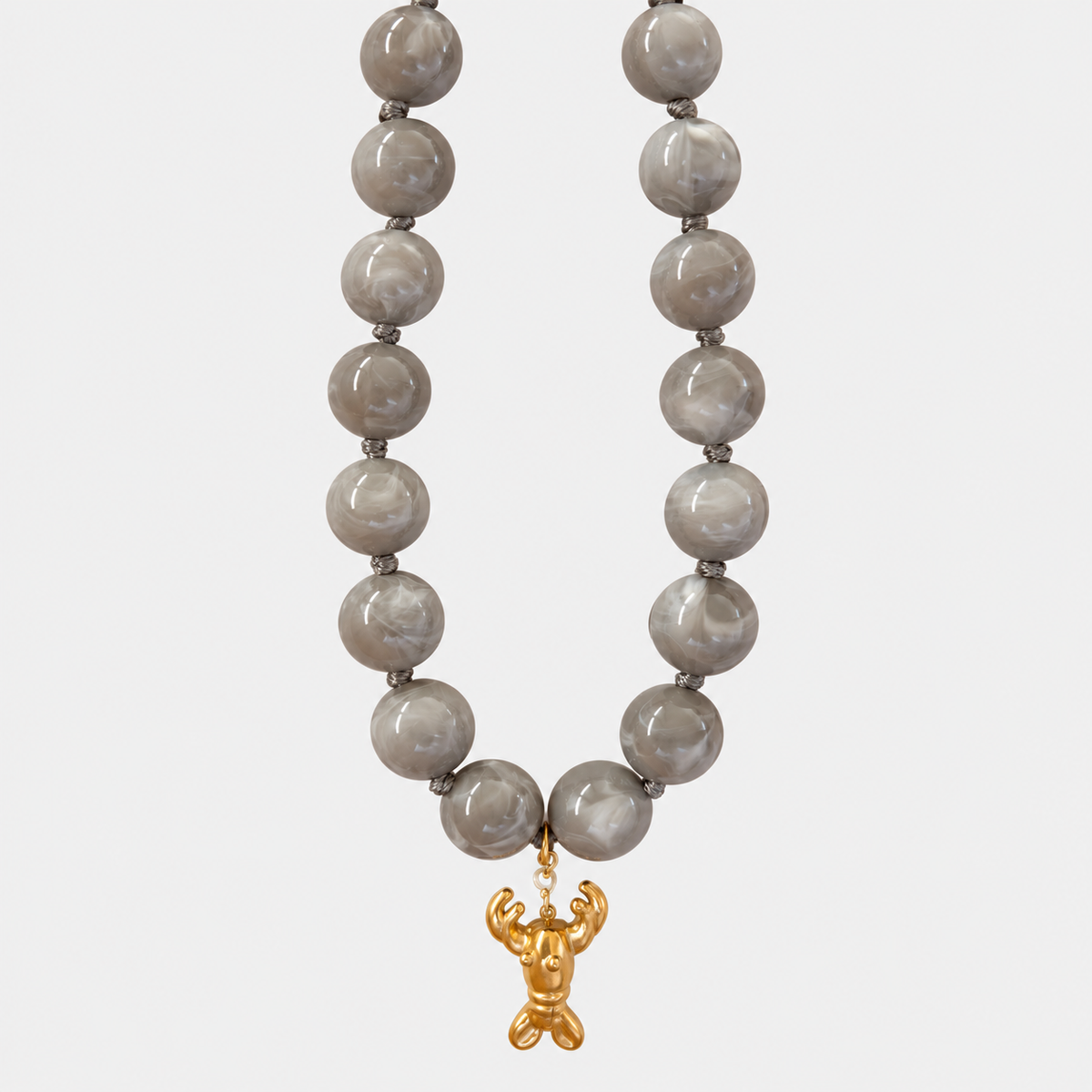 Collar Cangrejo Gris