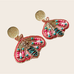 Pendientes Riviera Mariposa Coral