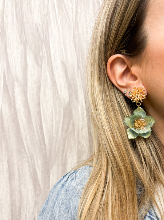 Alga Flor Preservada Verde mint