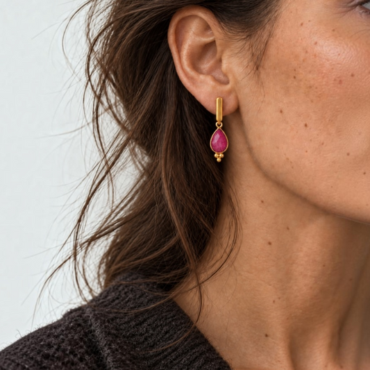 Pendientes Savia•Buganvilla