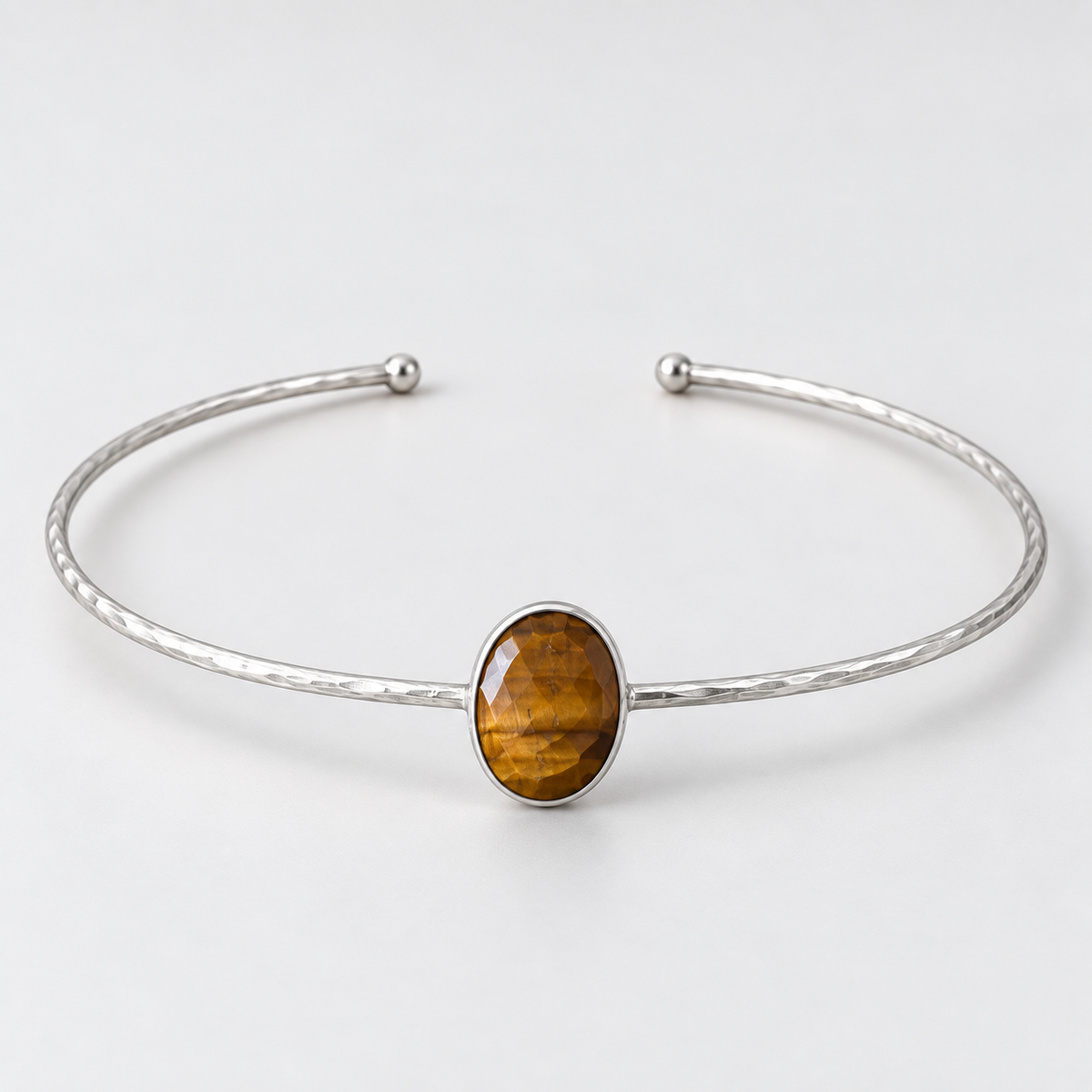 Choker Monnïe-Ojo de Tigre Plata