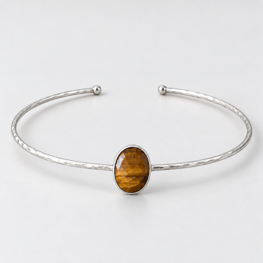 Choker Monnïe-Ojo de Tigre Plata