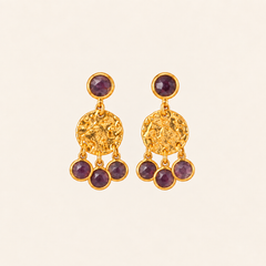 Pendientes Dura•Morado Ciruela