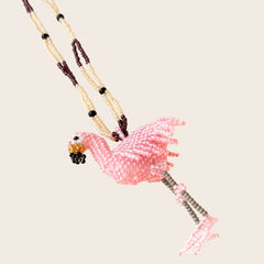Collar Flamenco Rosa – Cápsula Iraca