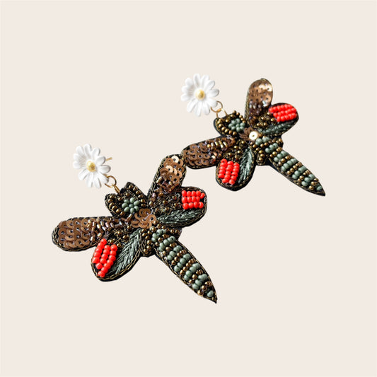 Pendientes Riviera Libélula Margarita