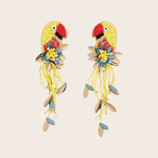 Pendientes Flamenco Amarillo