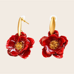 Pendientes Carmesí Rojo
