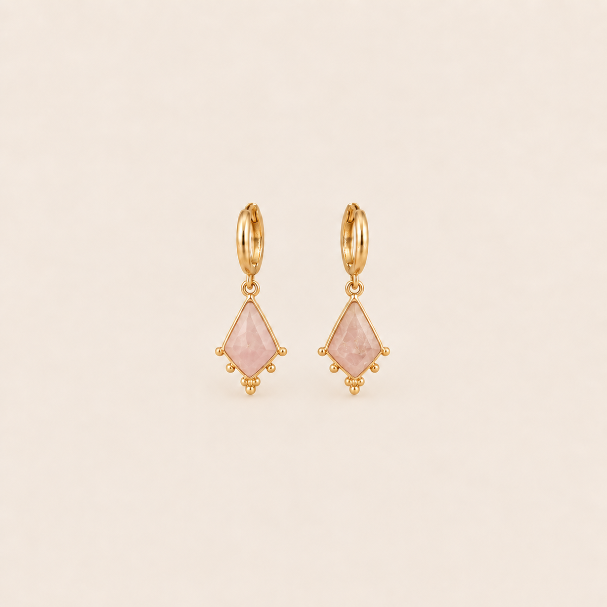 Pendientes Alba•Rosa Nude