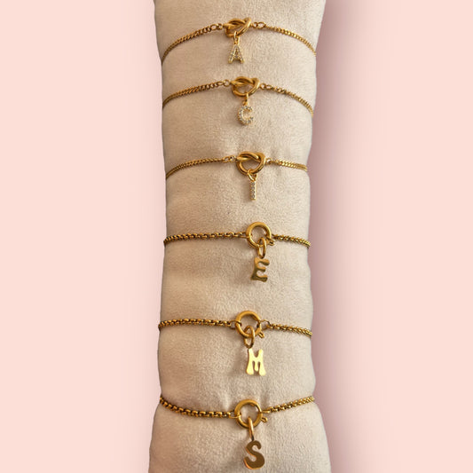 PULSERAS LETRAS ACERO