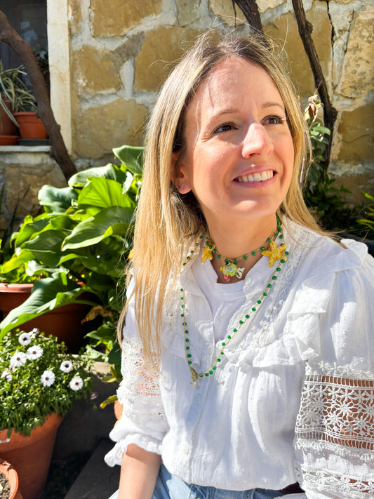 Collar Stella Verde – Cápsula Maiolica