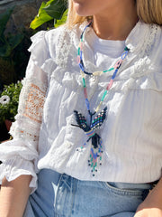 Collar Colibrí Azul