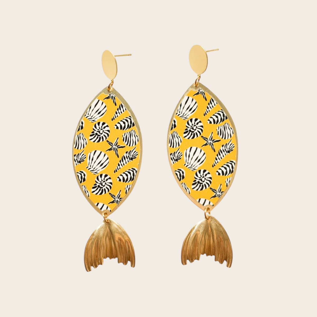 Pendientes Sirena-Concha