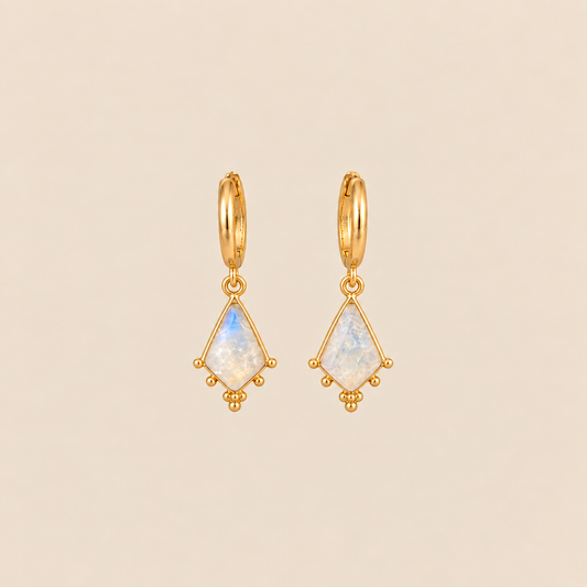 Pendientes Alba•Blanco Irrisado