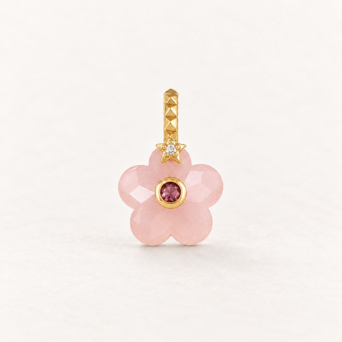 Charm Flor Rosa
