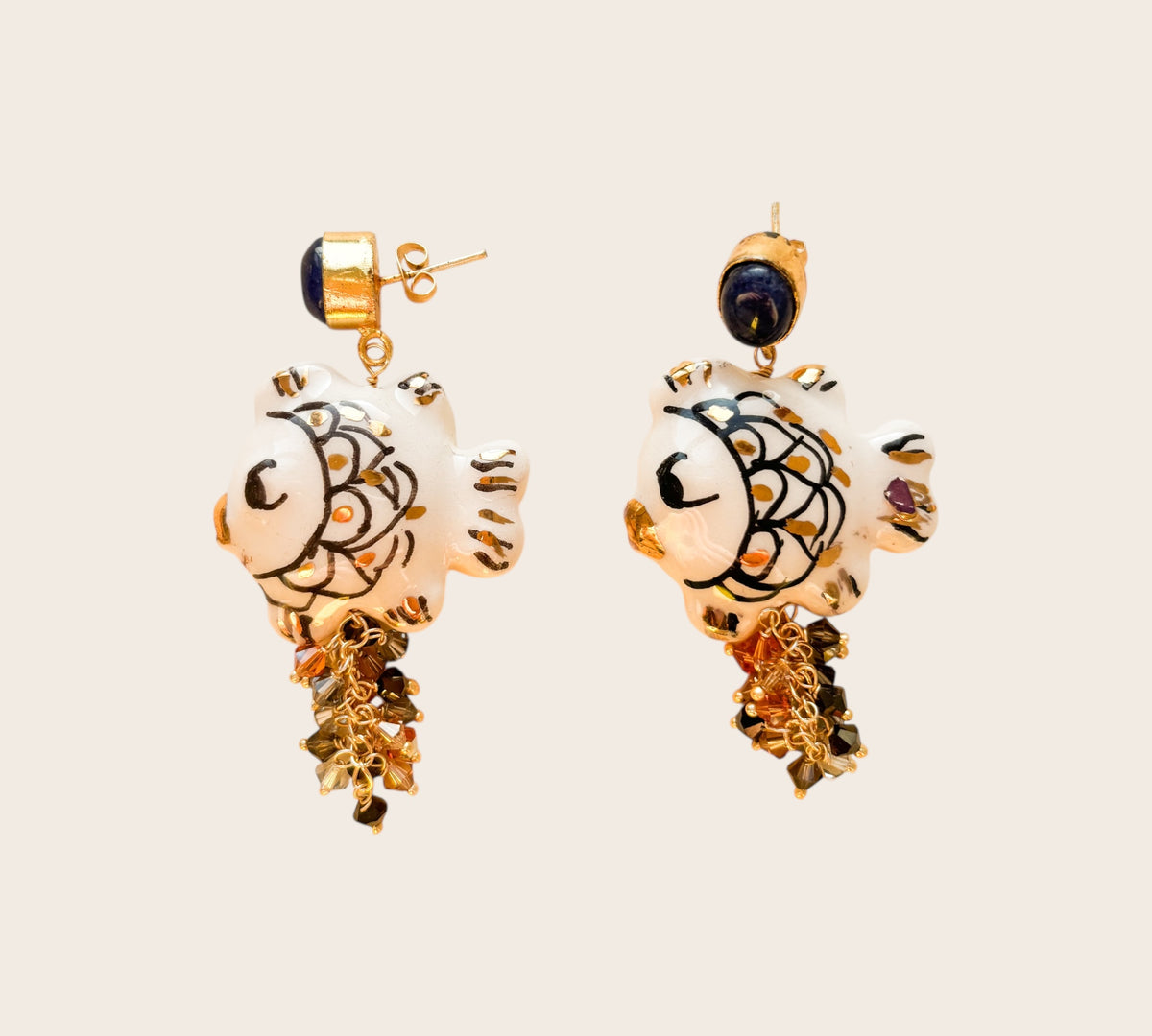 Pendientes Pesce Notte – Maiolica