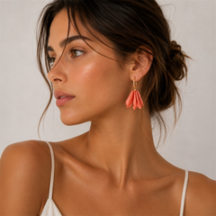 Pendientes Tulipán Rosa