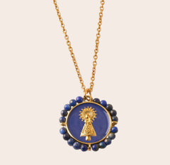 Collar Virgen del Pilar • Lapislázuli