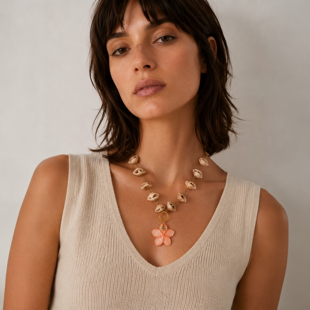 Collar Flor Marina