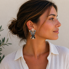 Pendientes Riviera Langosta Negra