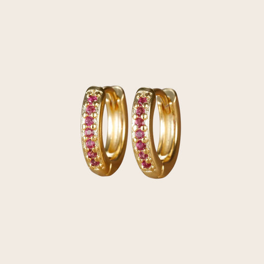 Aros Strass Pink 8mm