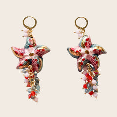 Pendientes Stella Rosa – Cápsula Maiolica