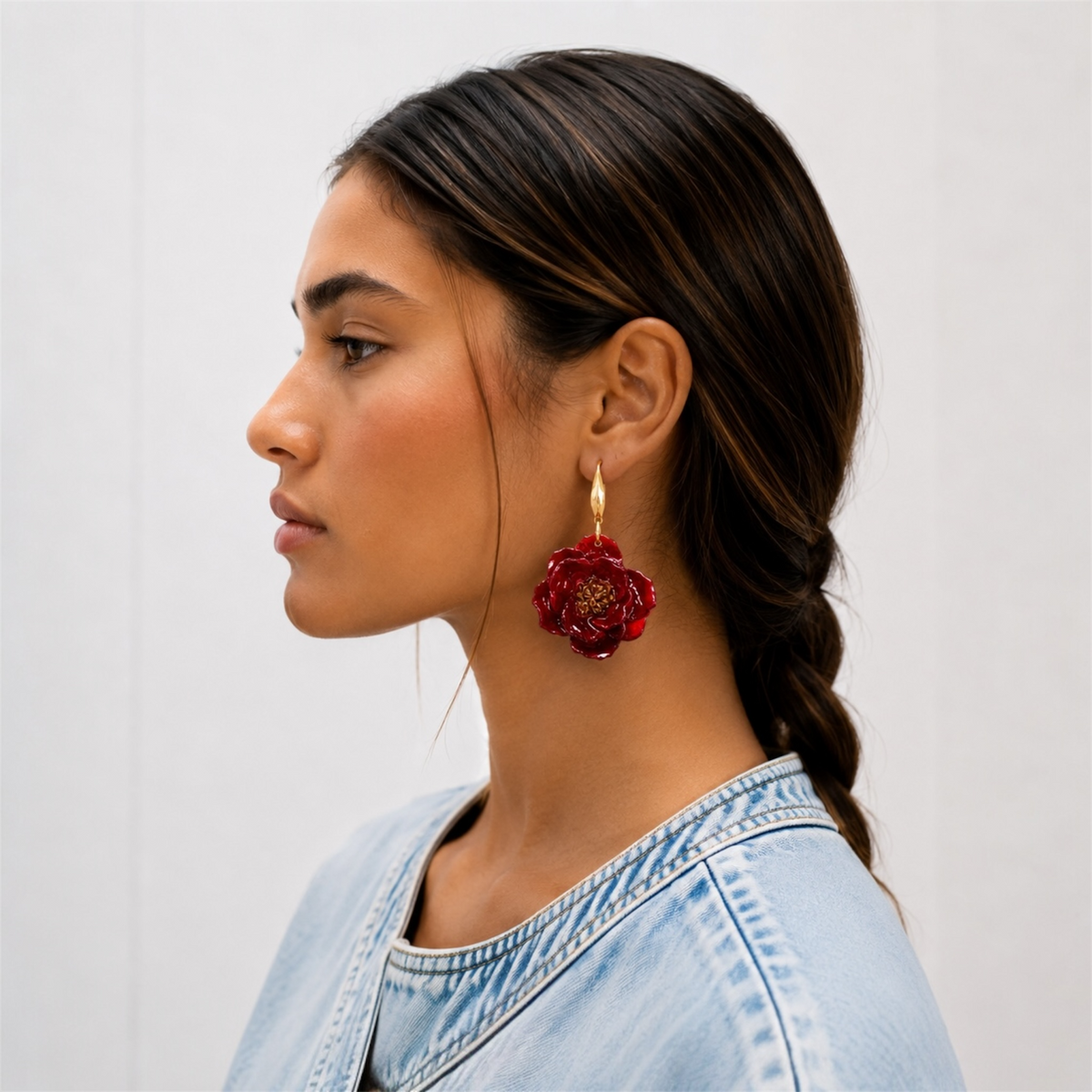 Pendientes Carmen Rojo