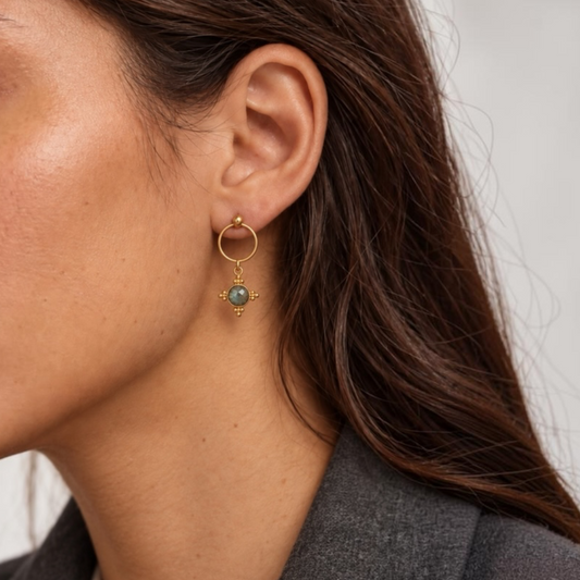 Pendientes Vega•Gris Humo