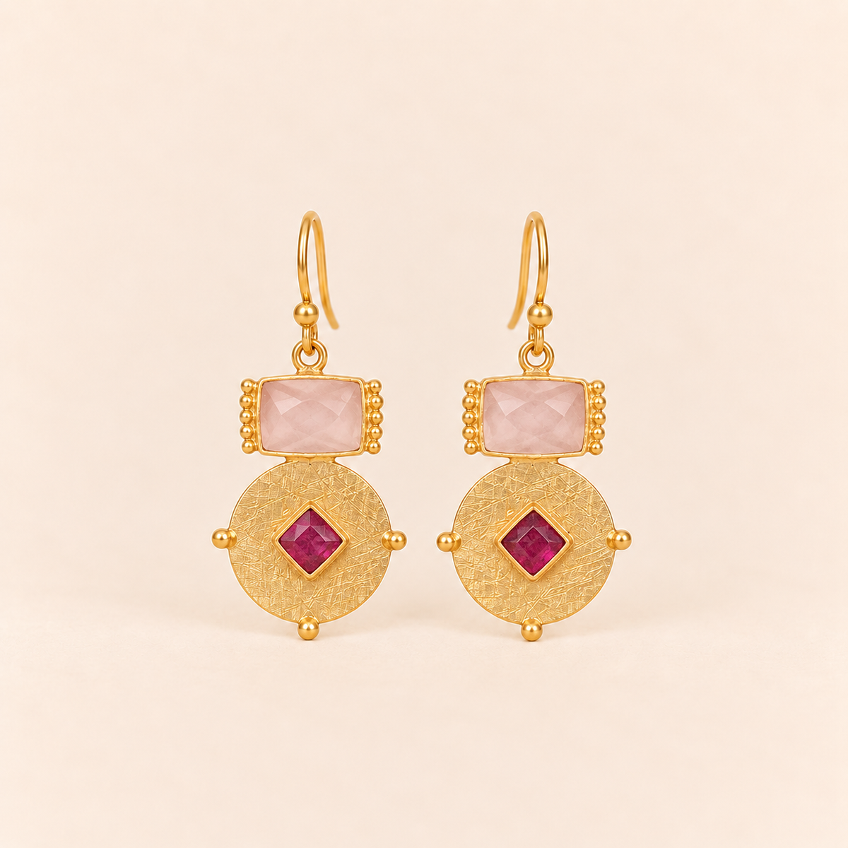 Pendientes Aurora•Rosa