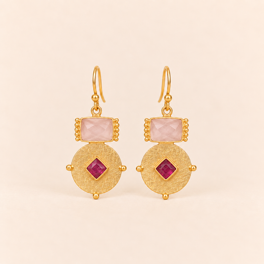Pendientes Aurora•Rosa
